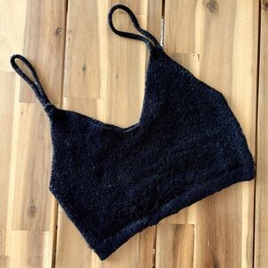 For Love & Lemons knit crop top - spaghetti strap bralette style